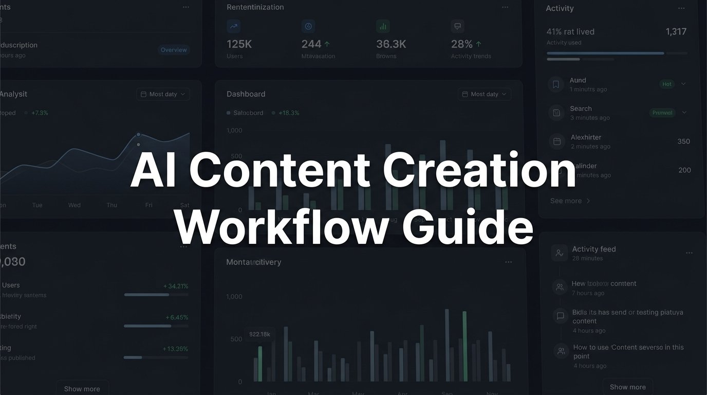 AI Content Creation Workflow Guide: 6 Steps to Scale