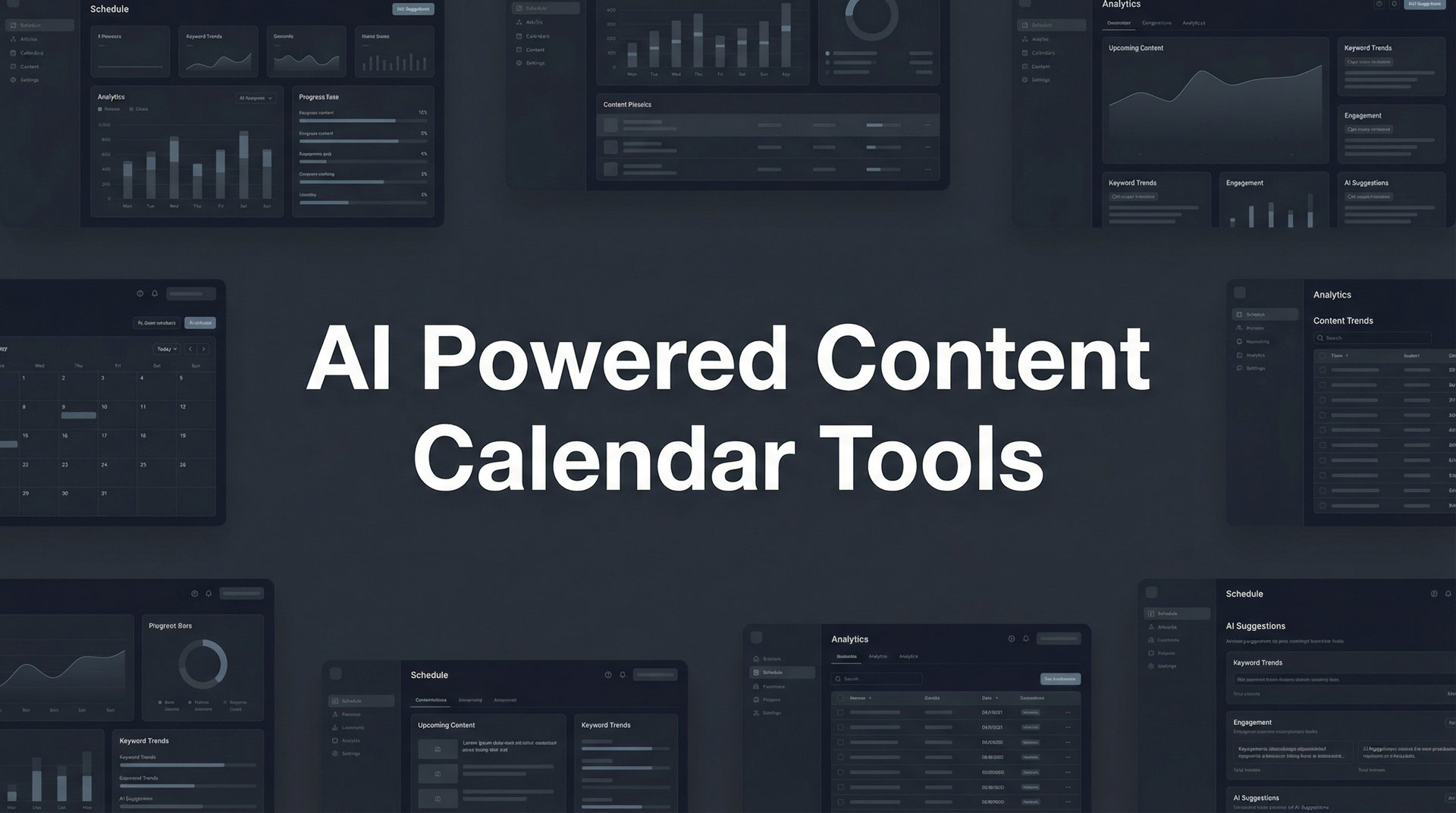 9 Best AI Powered Content Calendar Tools for 2026!