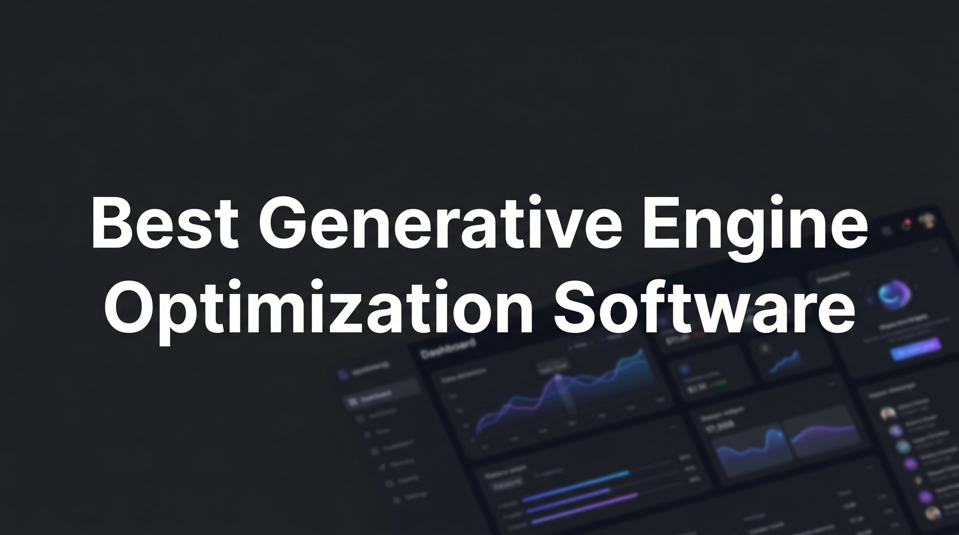 Best Generative Engine Optimization Software Guide