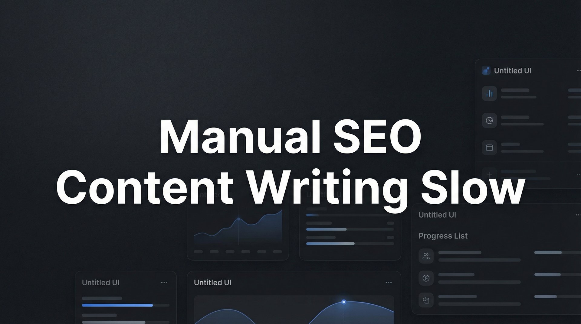 Manual SEO Content Writing Slow? 7 Speed Tips Guide