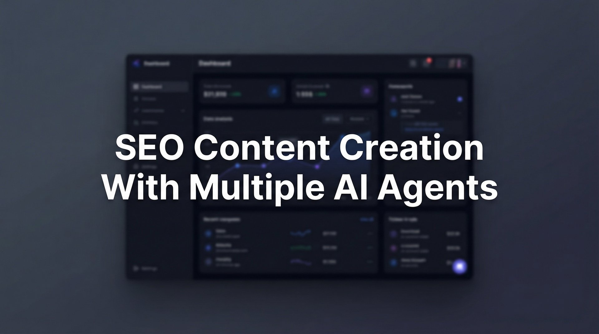 SEO Content Creation With Multiple AI Agents Guide