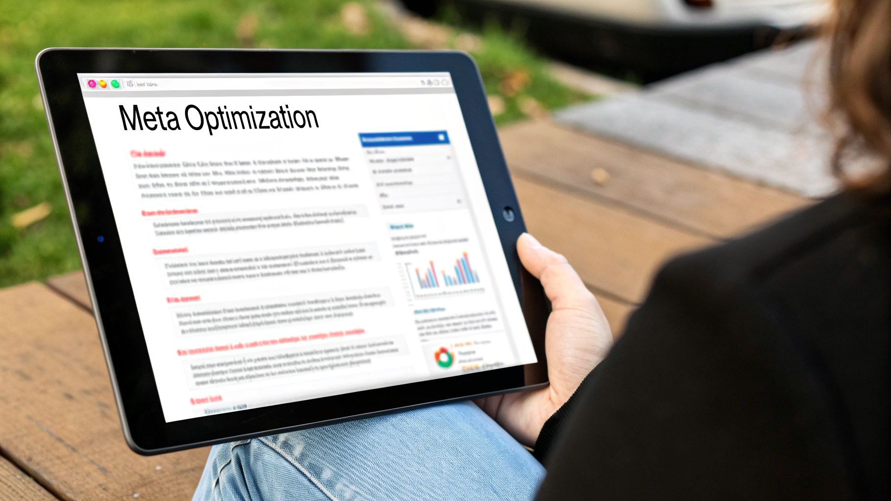 Infographic detailing best practices for meta descriptions and title tags
